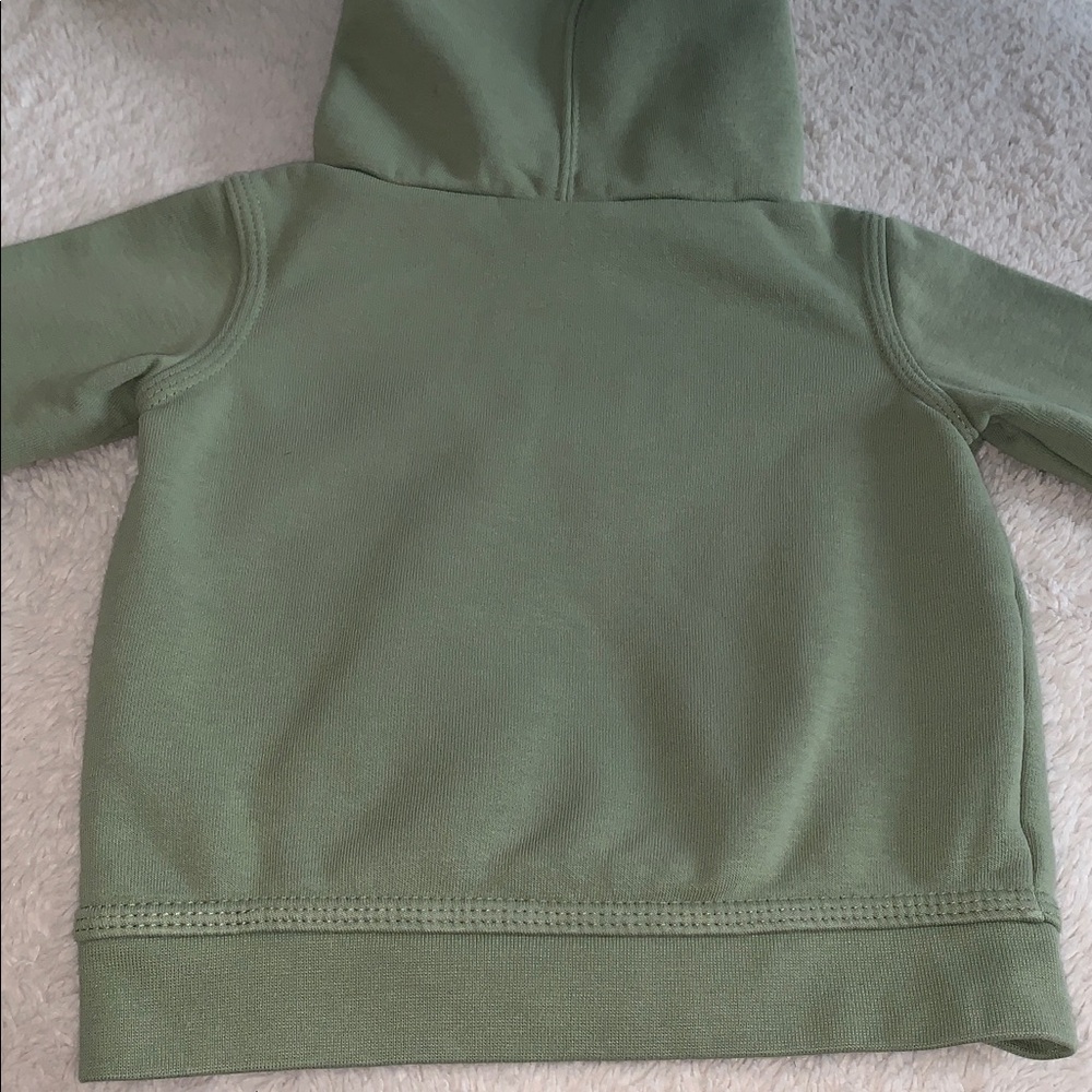 Nike Olive Green Hoodie Sweatshirt 12M Hood & Pocket EUC - Picture 7 of 8